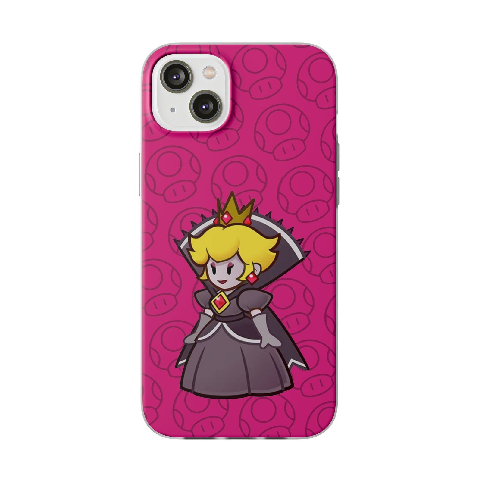Dark Princess Peach (Paper Mario Inspired Phone Case) - Image 29