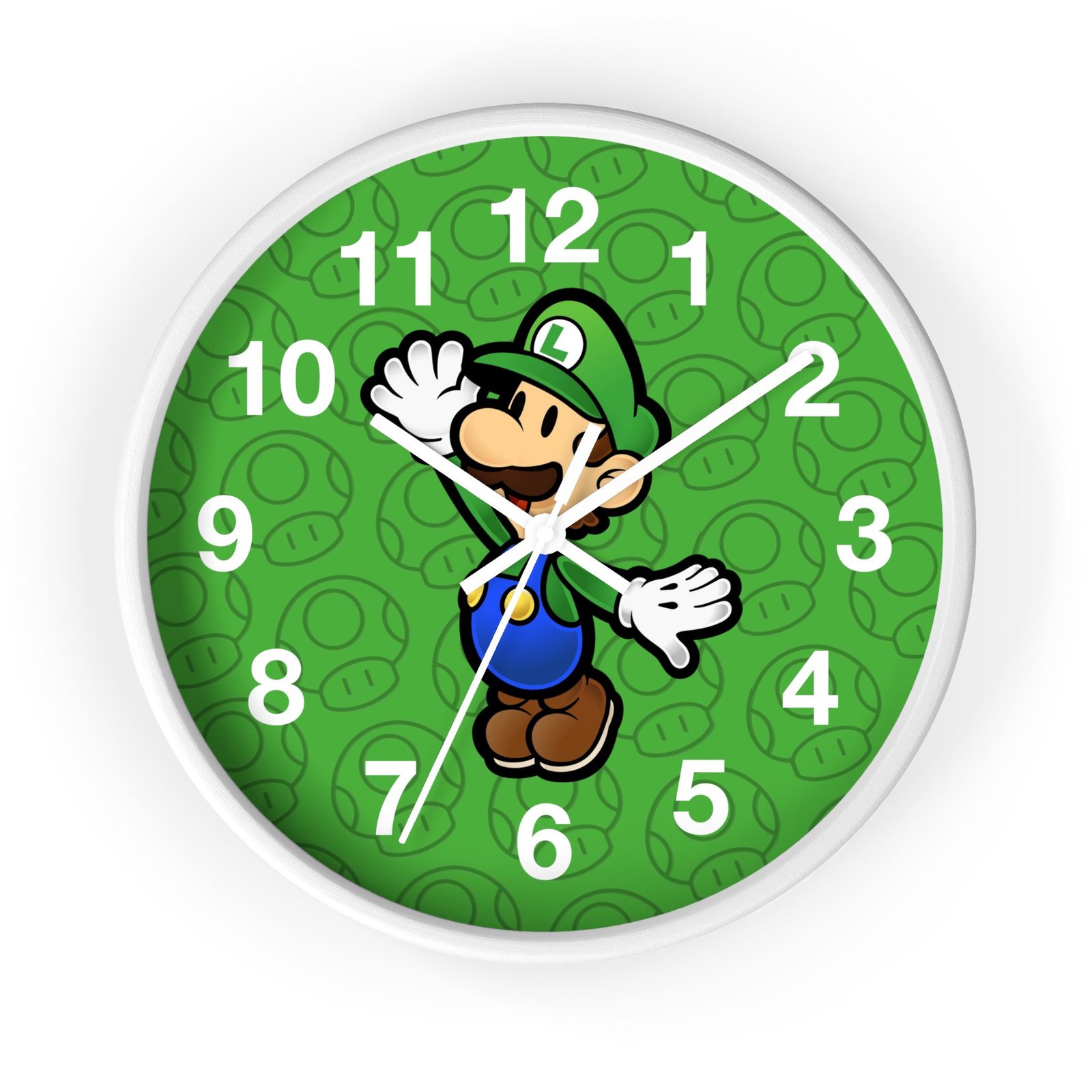 Luigi (Paper Mario Inspired) Wall Clock - Image 10