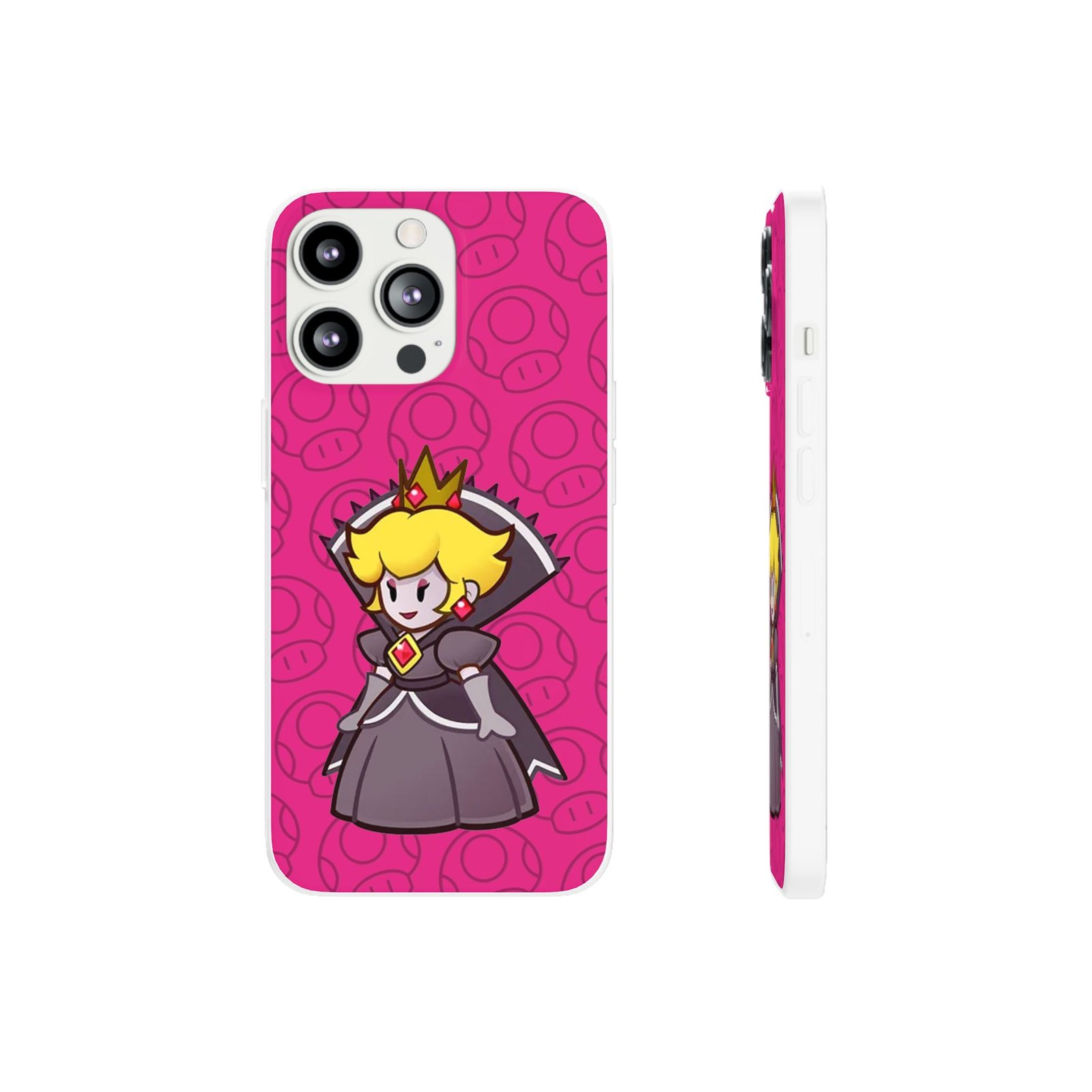 Dark Princess Peach (Paper Mario Inspired Phone Case) - Image 19
