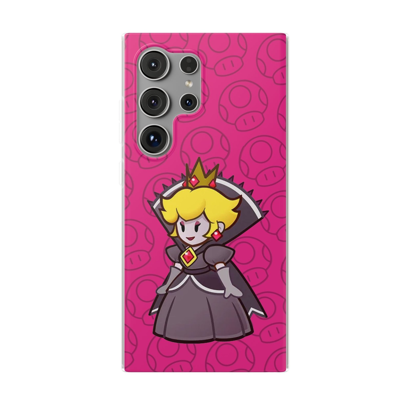 Dark Princess Peach (Paper Mario Inspired Phone Case) - Image 46