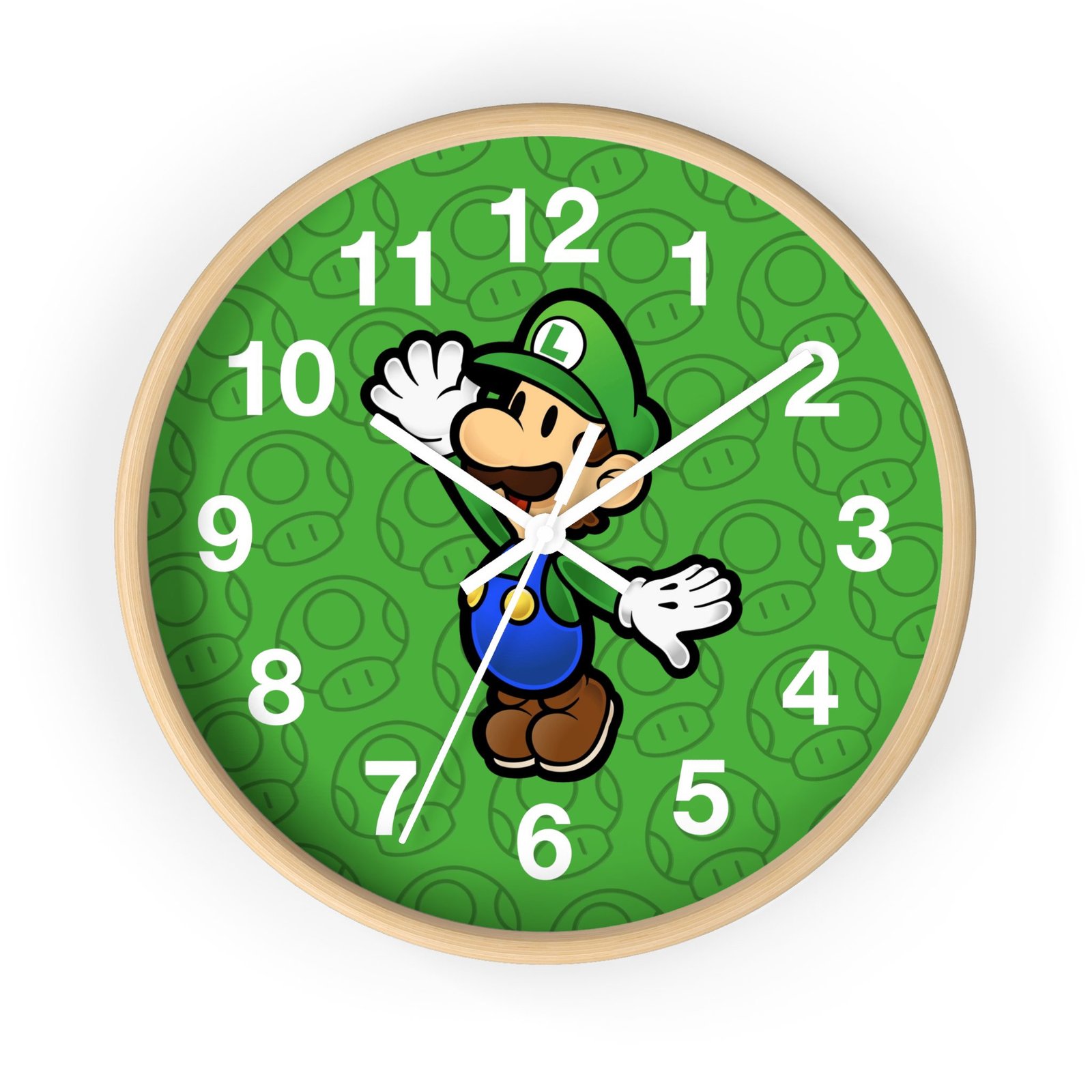 Luigi (Paper Mario Inspired) Wall Clock - Image 16