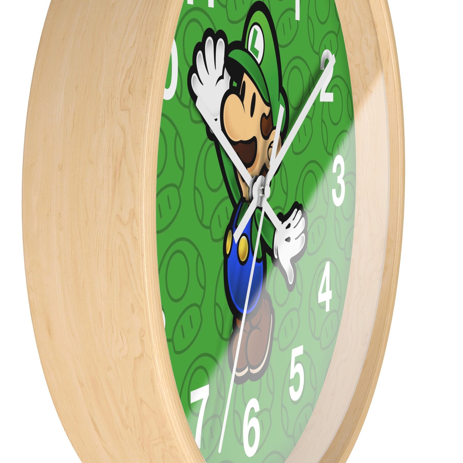 Luigi (Paper Mario Inspired) Wall Clock - Image 17