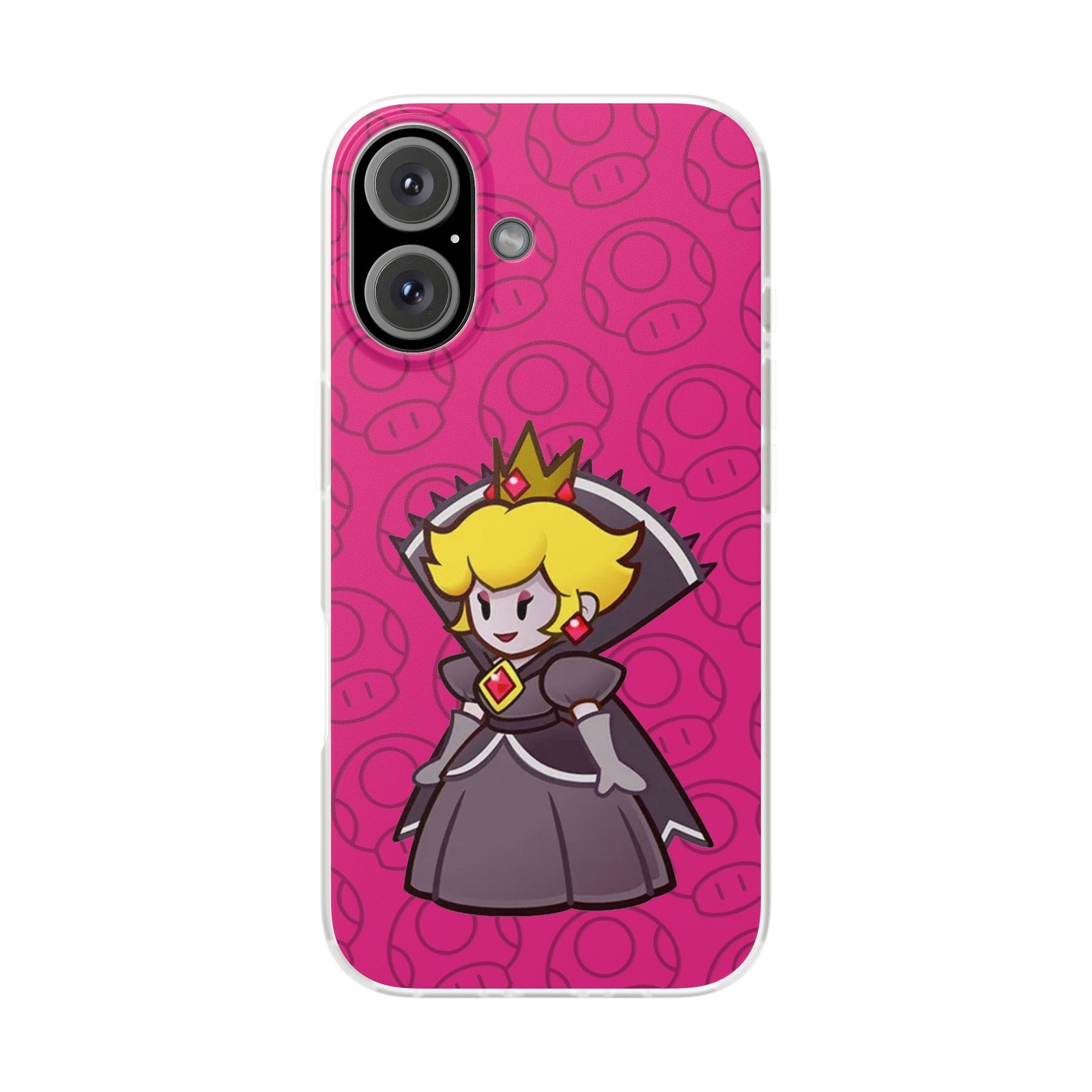 Dark Princess Peach (Paper Mario Inspired Phone Case) - Image 40