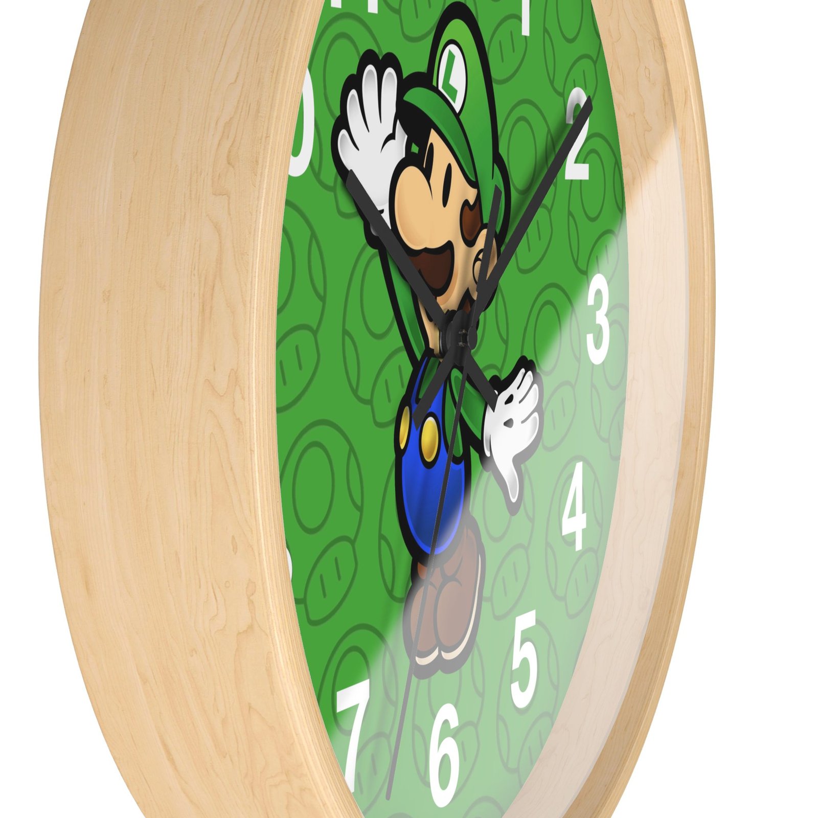 Luigi (Paper Mario Inspired) Wall Clock - Image 14