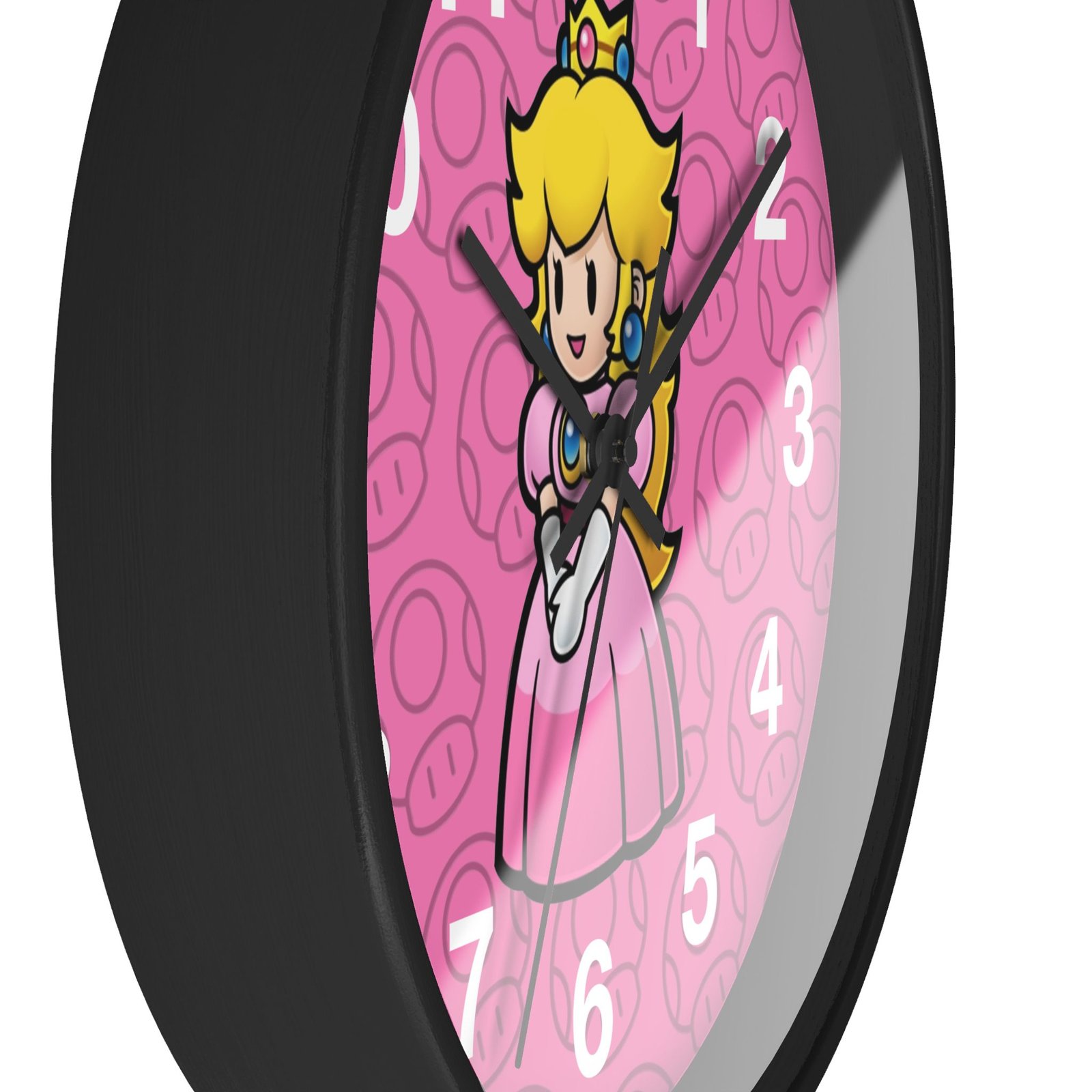 Princes Peach (Paper Mario Inspired) Wall Clock - Image 2
