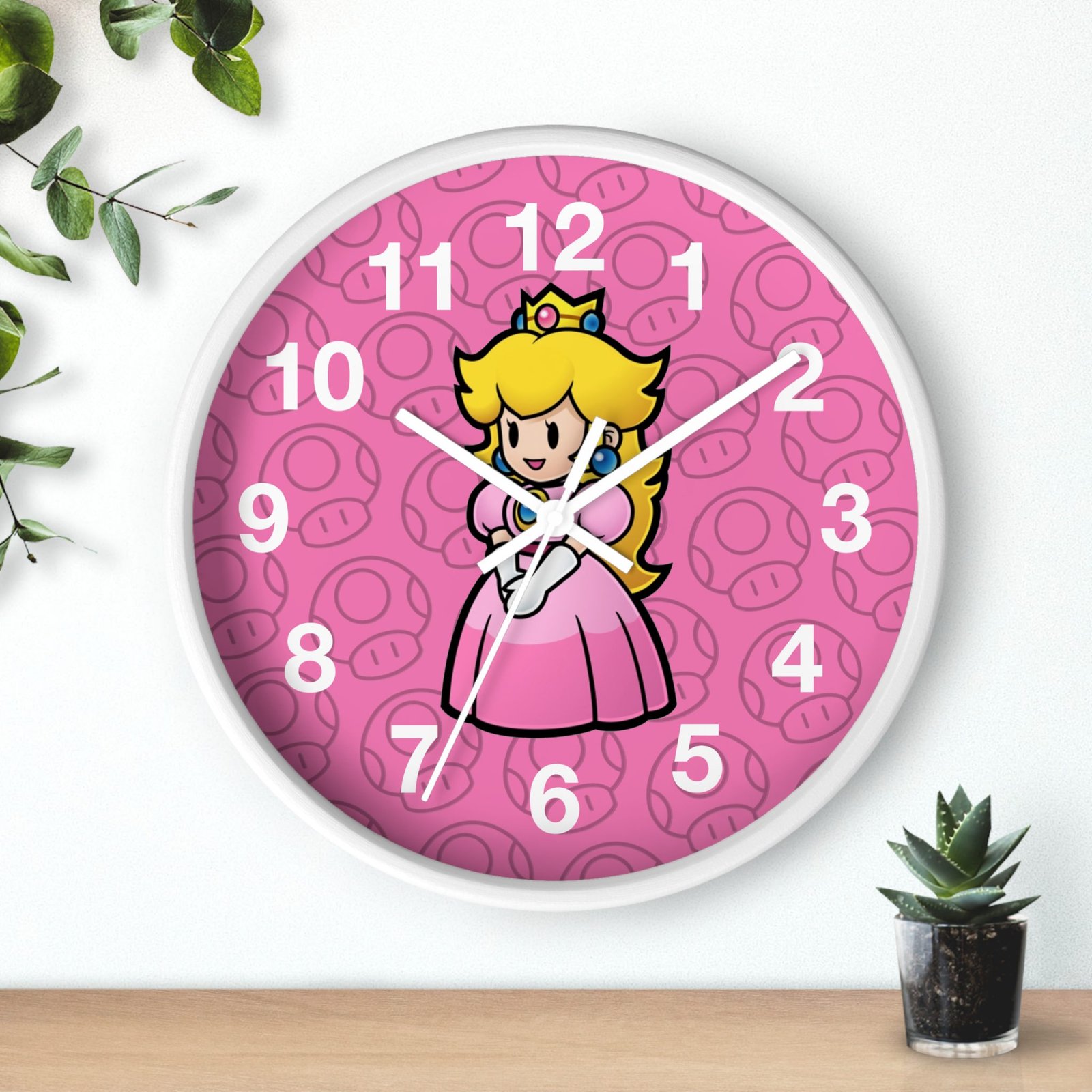 Princes Peach (Paper Mario Inspired) Wall Clock - Image 12