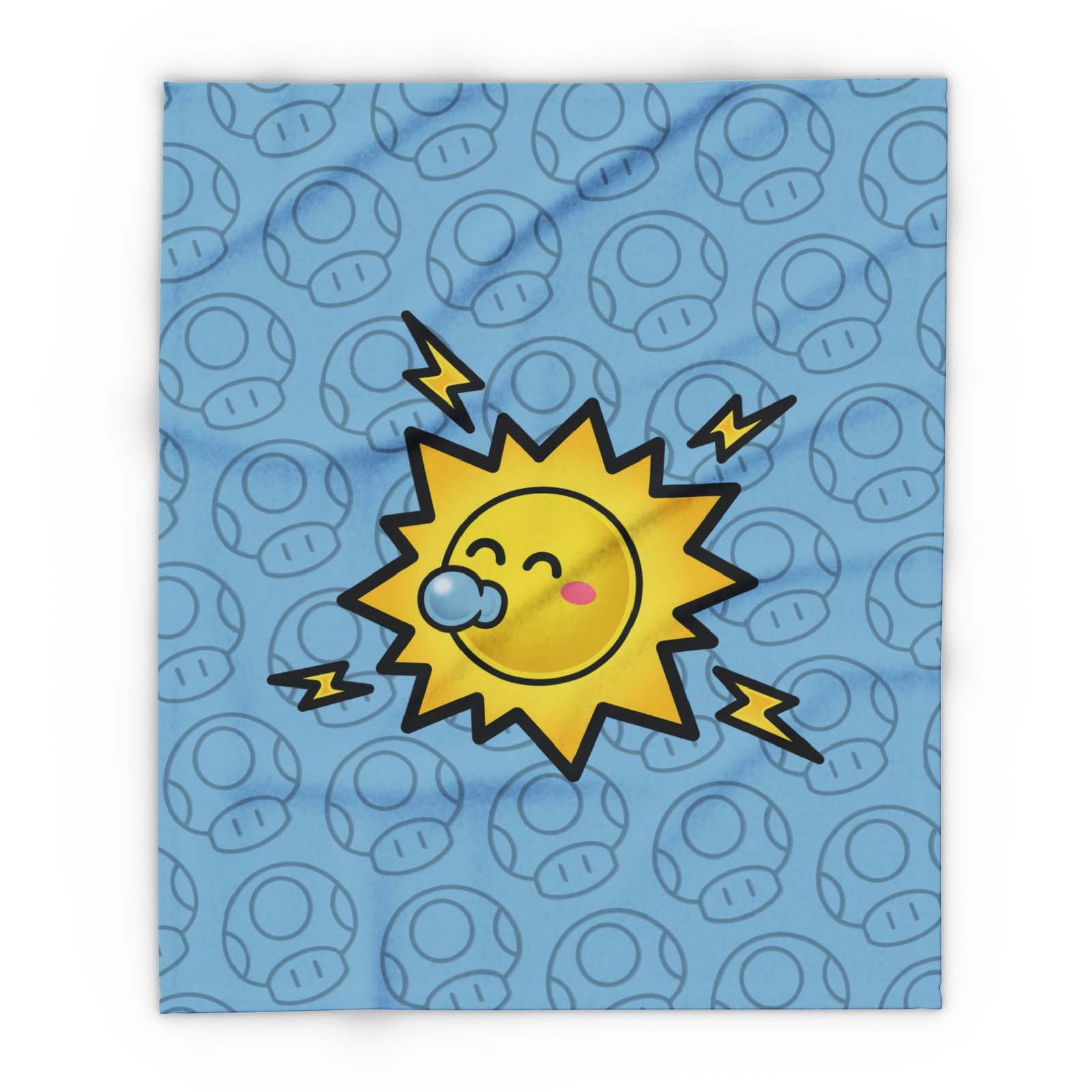 Watt Fleece Blanket Inspired by Paper Mario