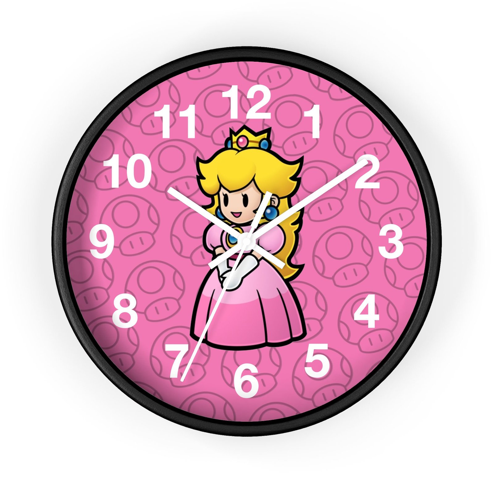 Princes Peach (Paper Mario Inspired) Wall Clock - Image 4