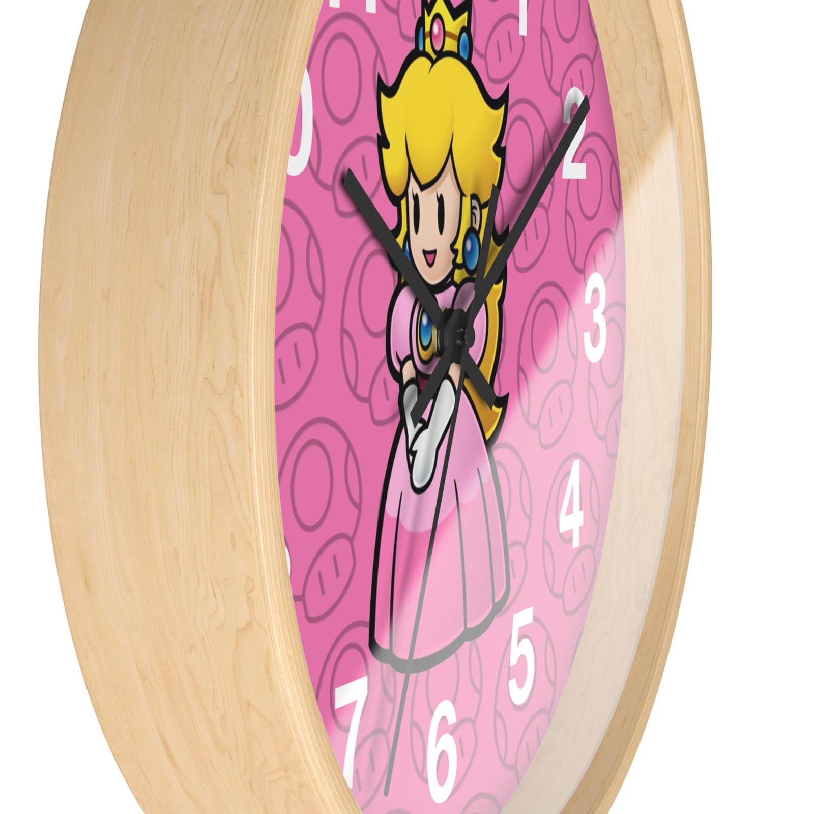 Princes Peach (Paper Mario Inspired) Wall Clock - Image 14