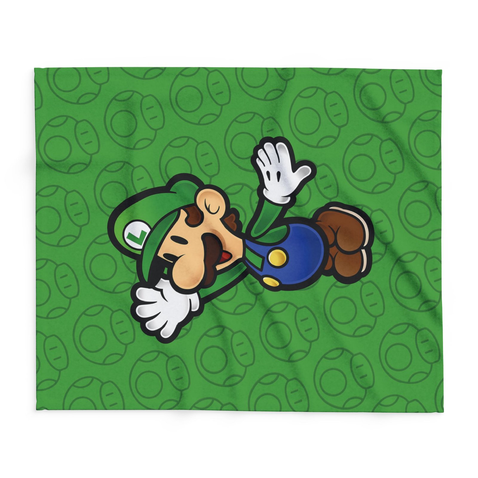 Luigi Fleece Blanket Inspired by Paper Mario - Image 4