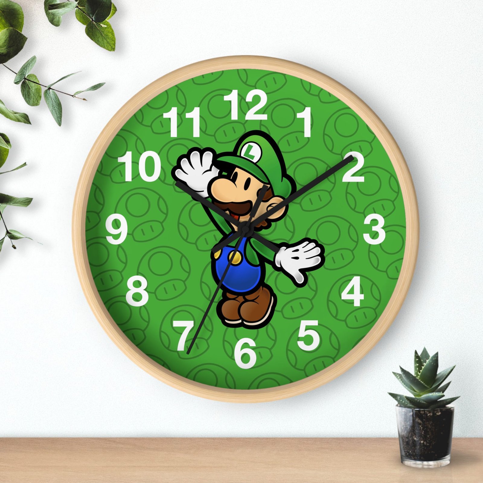 Luigi (Paper Mario Inspired) Wall Clock - Image 15