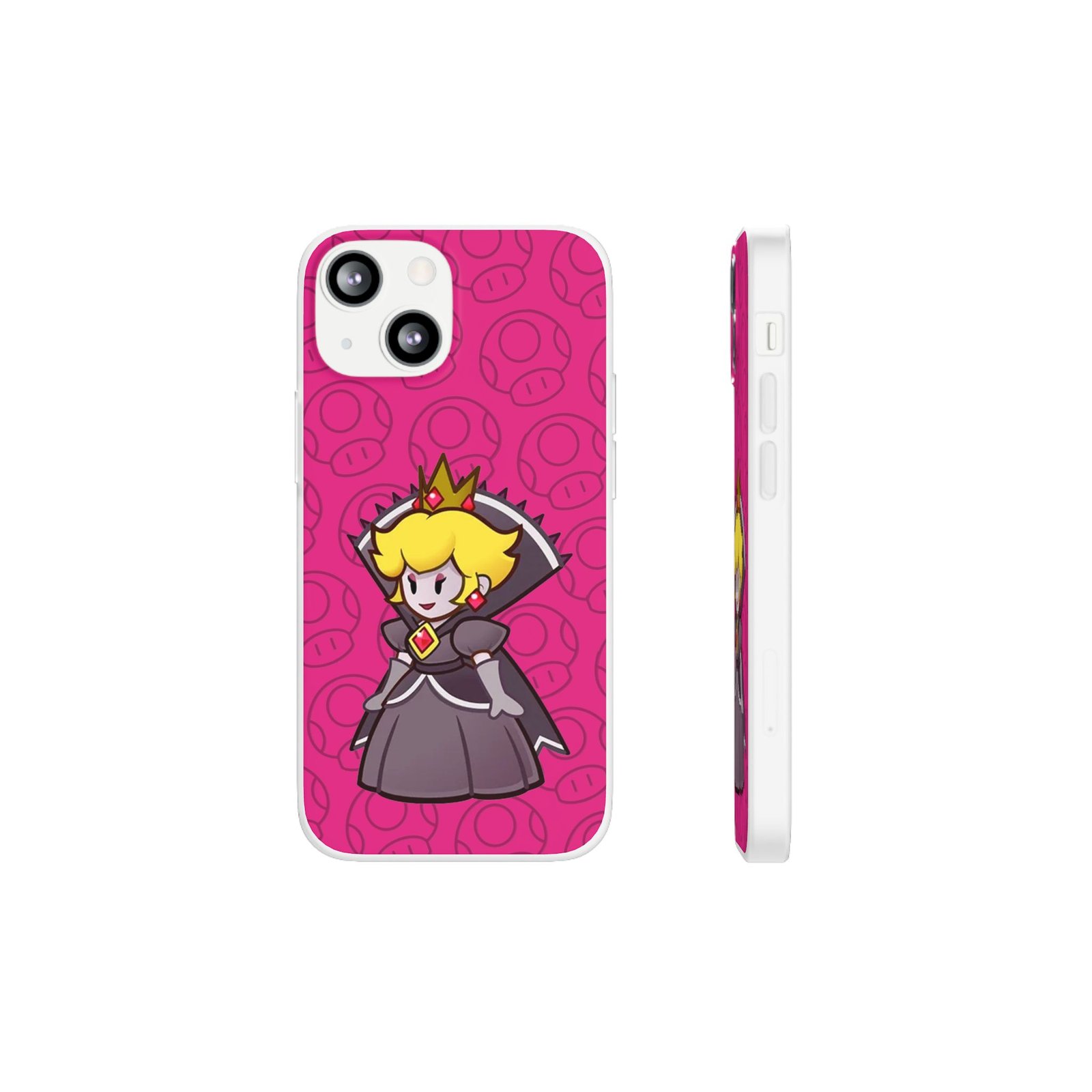Dark Princess Peach (Paper Mario Inspired Phone Case) - Image 18