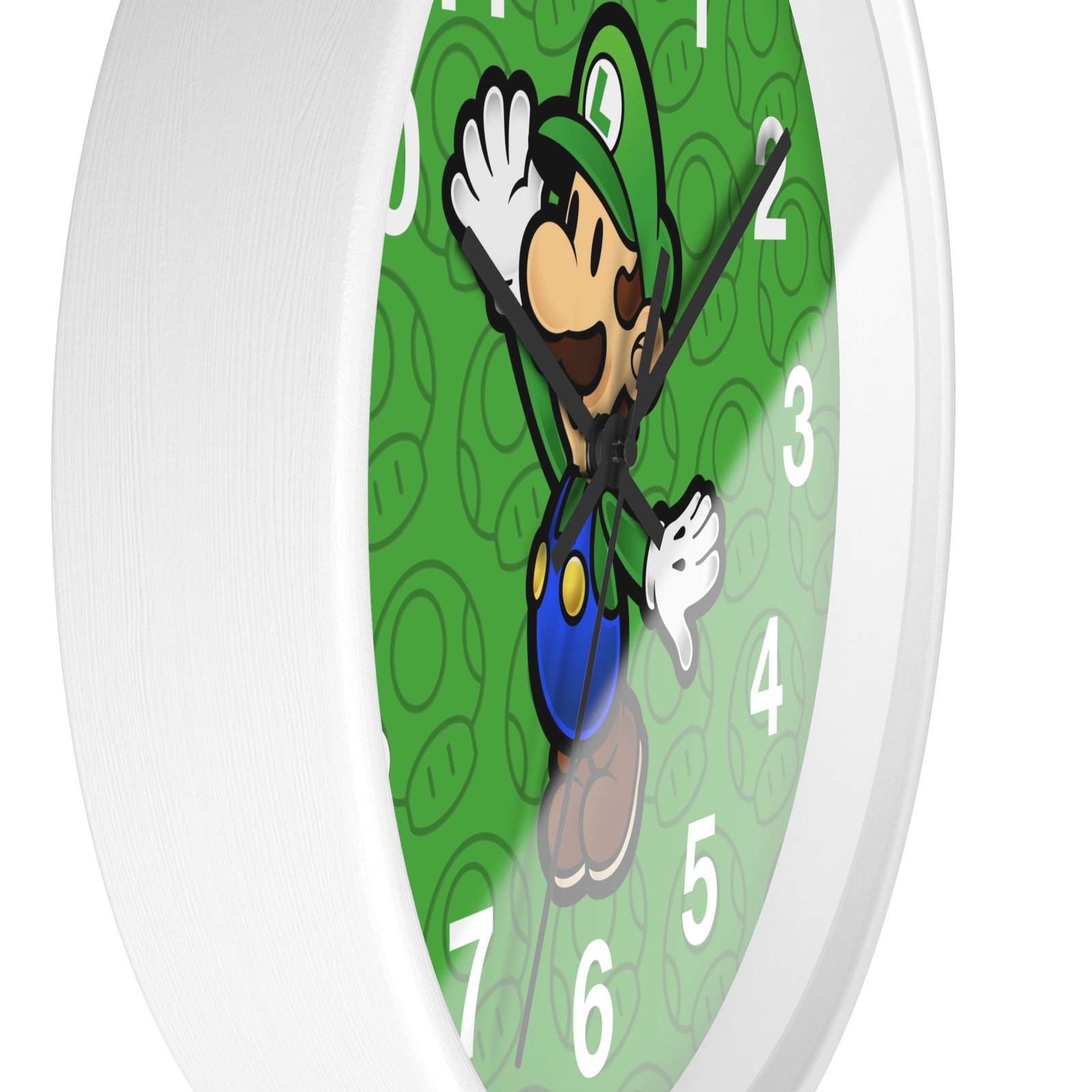Luigi (Paper Mario Inspired) Wall Clock - Image 8