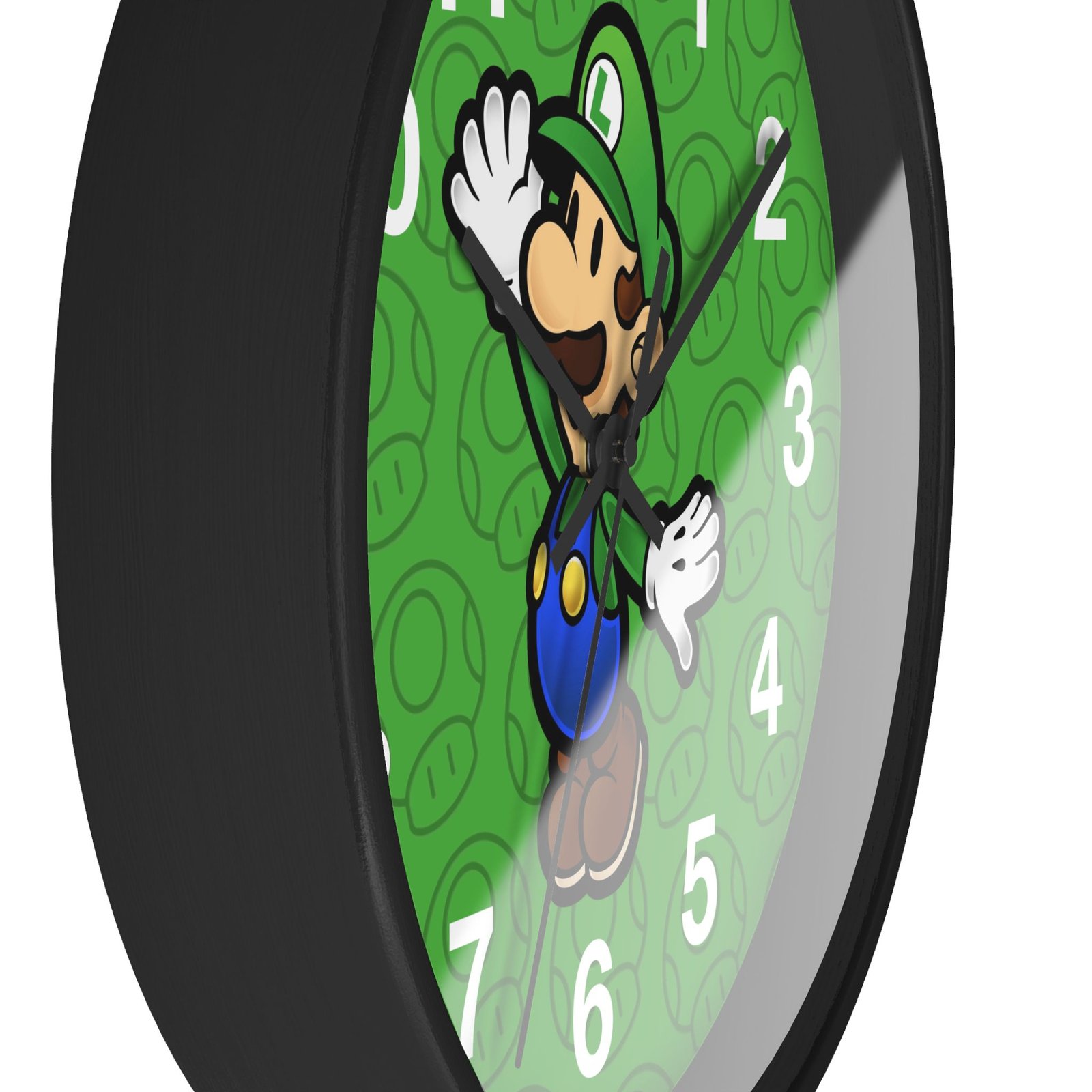 Luigi (Paper Mario Inspired) Wall Clock - Image 2