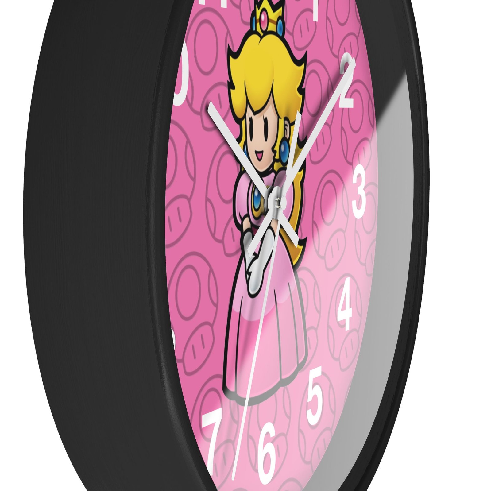 Princes Peach (Paper Mario Inspired) Wall Clock - Image 5