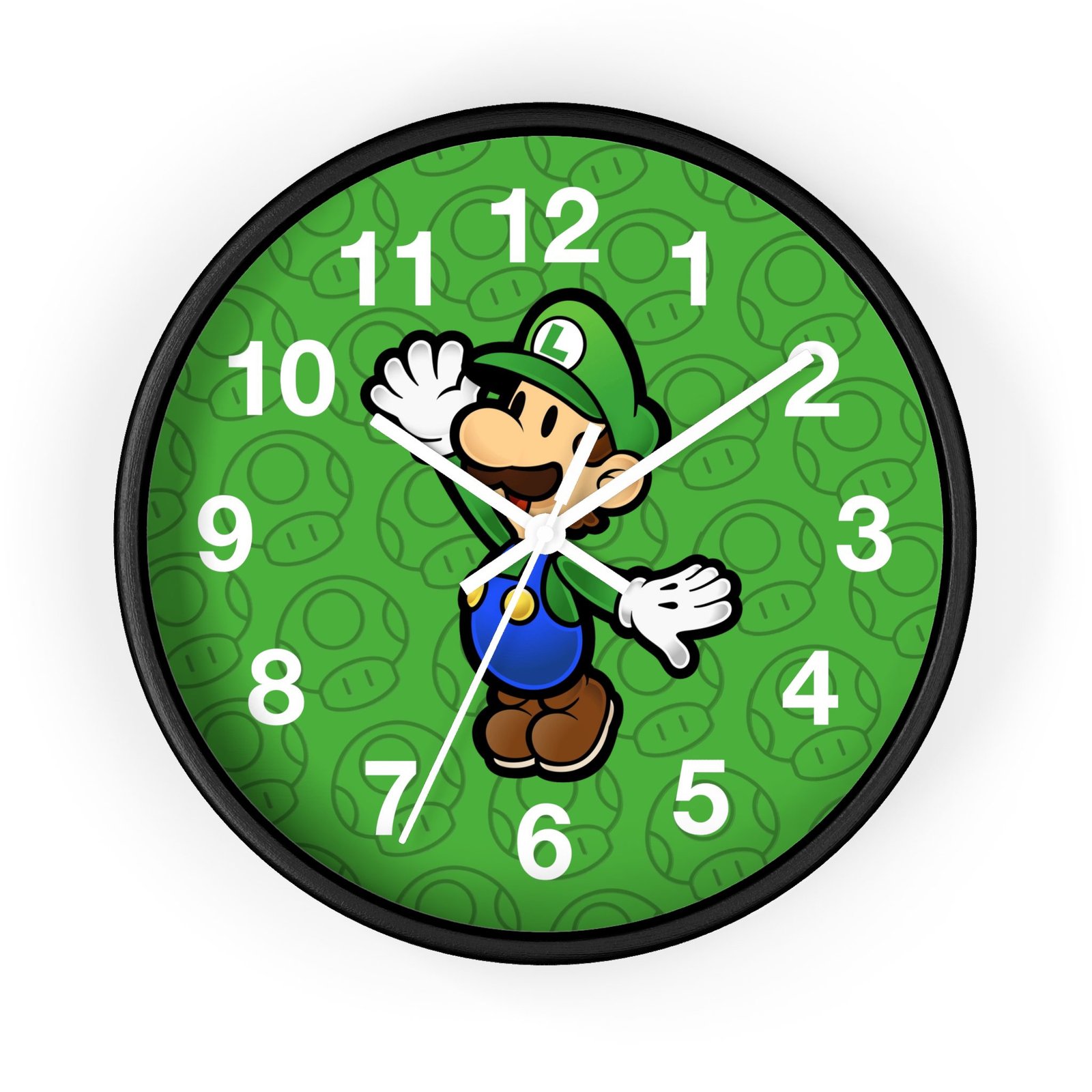 Luigi (Paper Mario Inspired) Wall Clock - Image 4