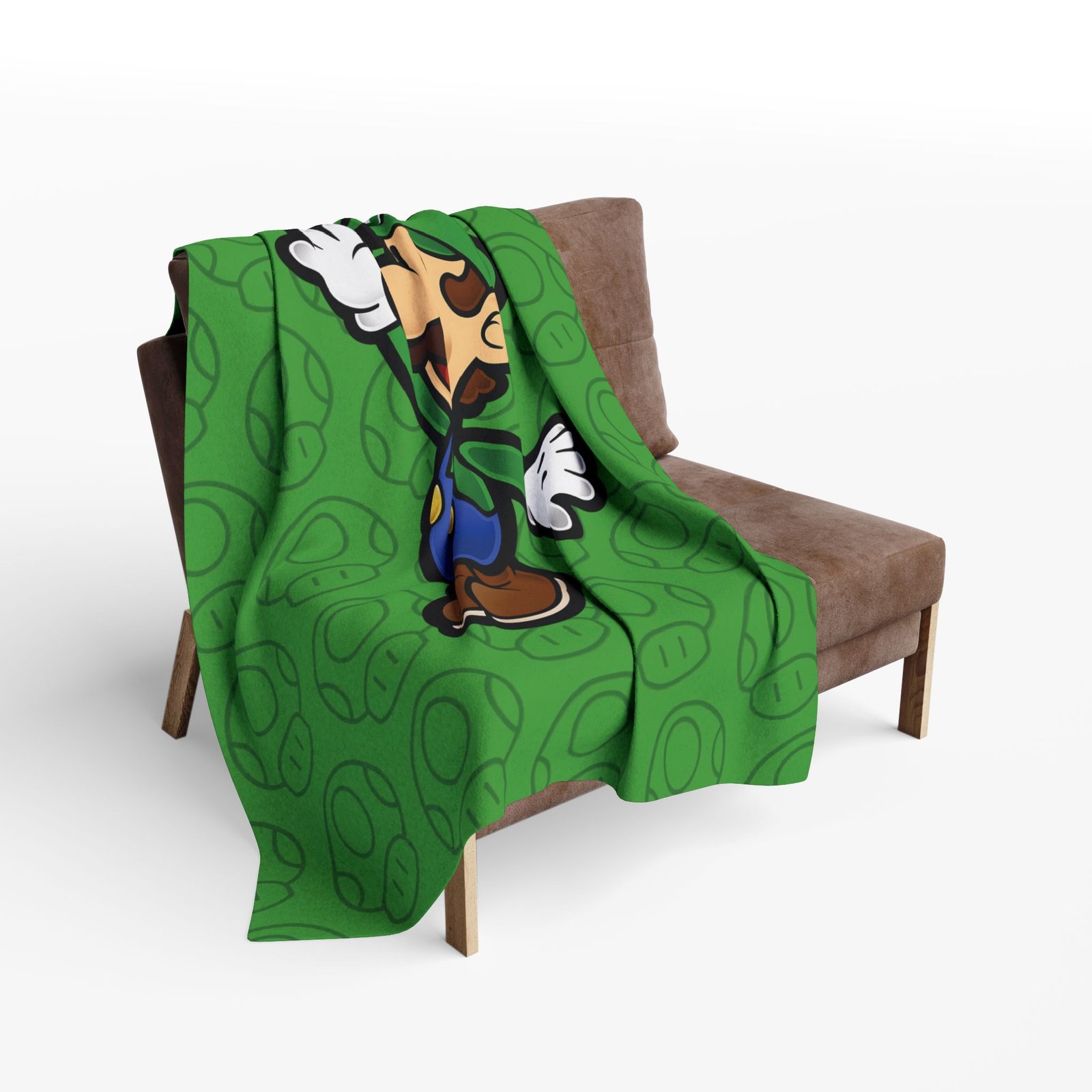 Luigi Fleece Blanket Inspired by Paper Mario - Image 6