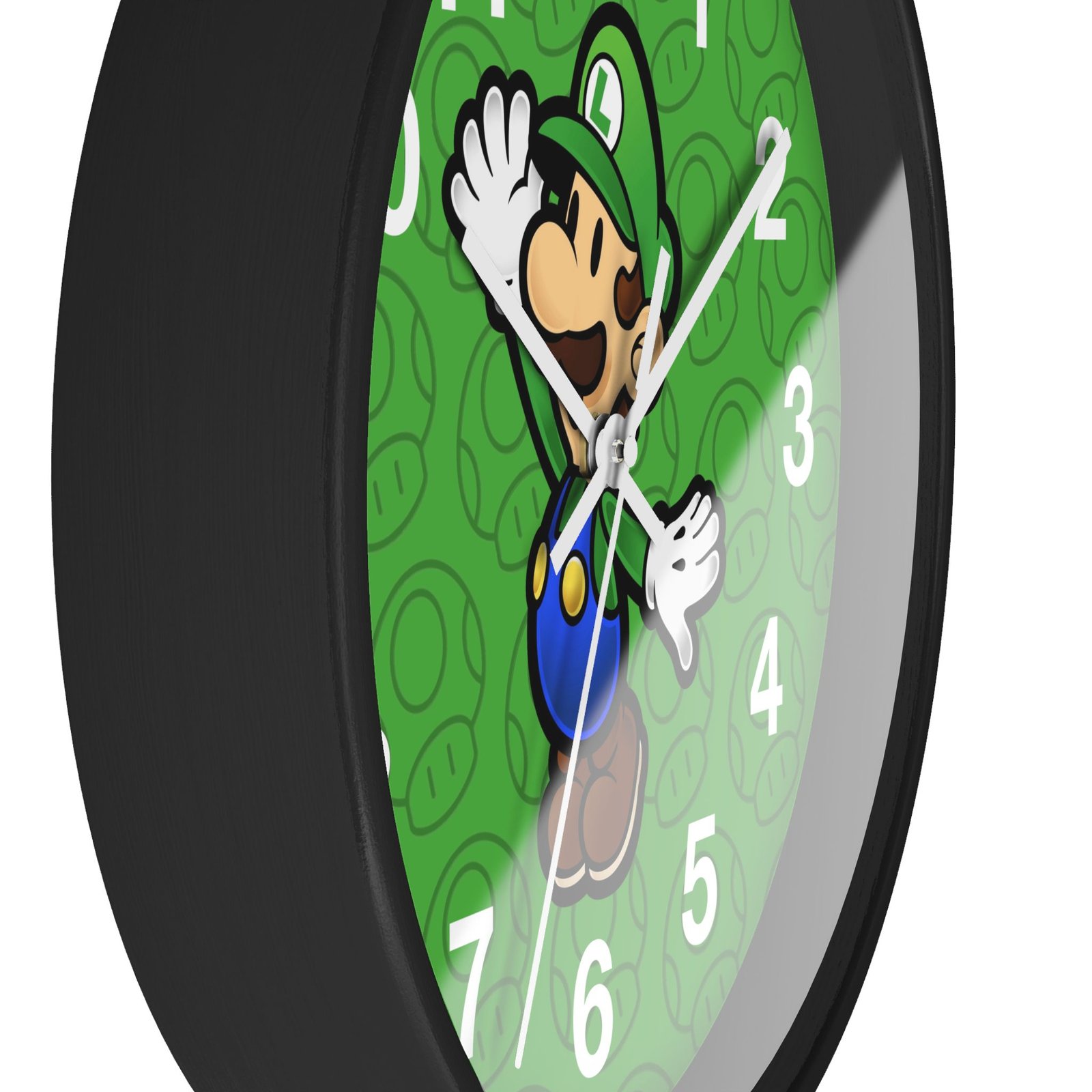 Luigi (Paper Mario Inspired) Wall Clock - Image 5