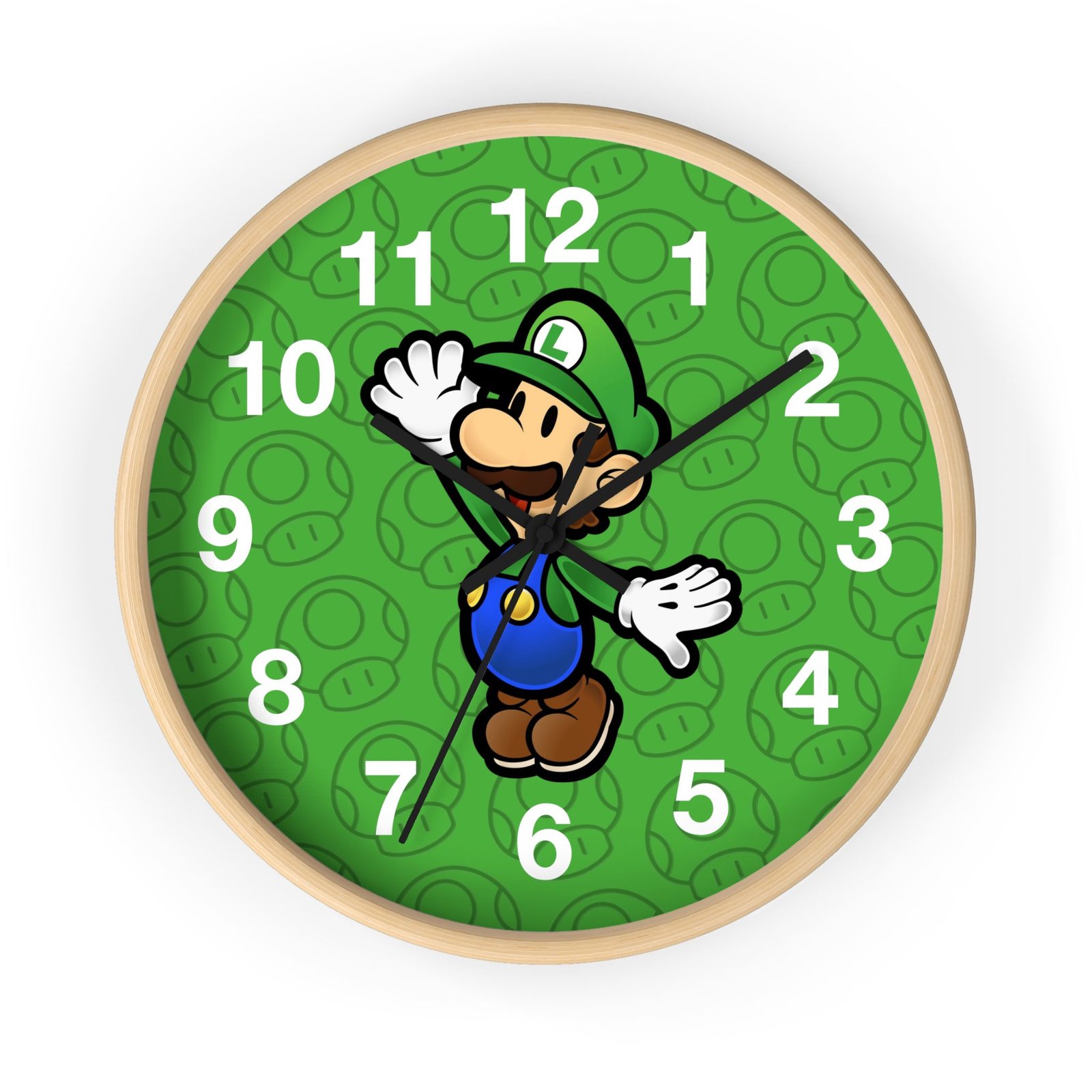 Luigi (Paper Mario Inspired) Wall Clock - Image 13