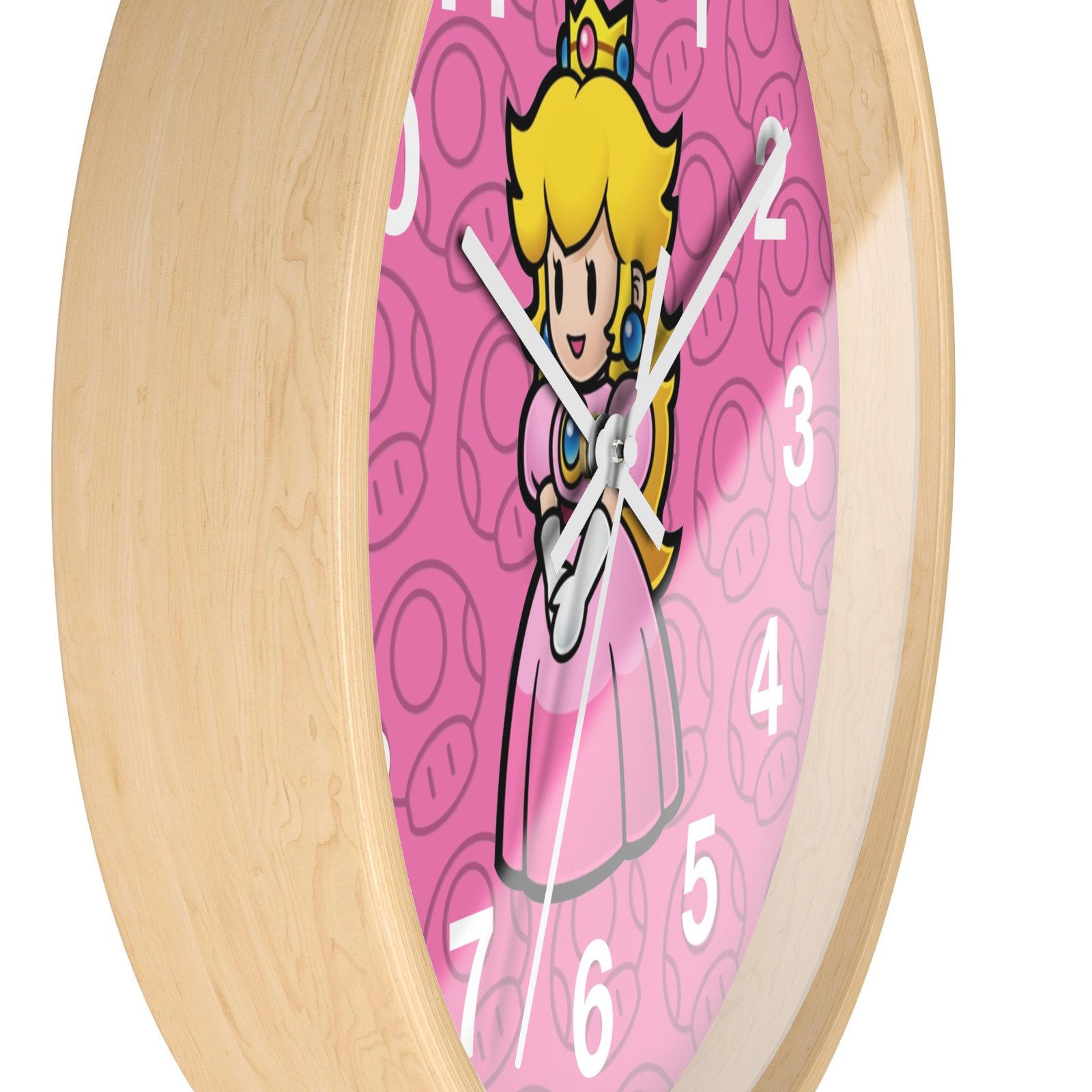 Princes Peach (Paper Mario Inspired) Wall Clock - Image 17