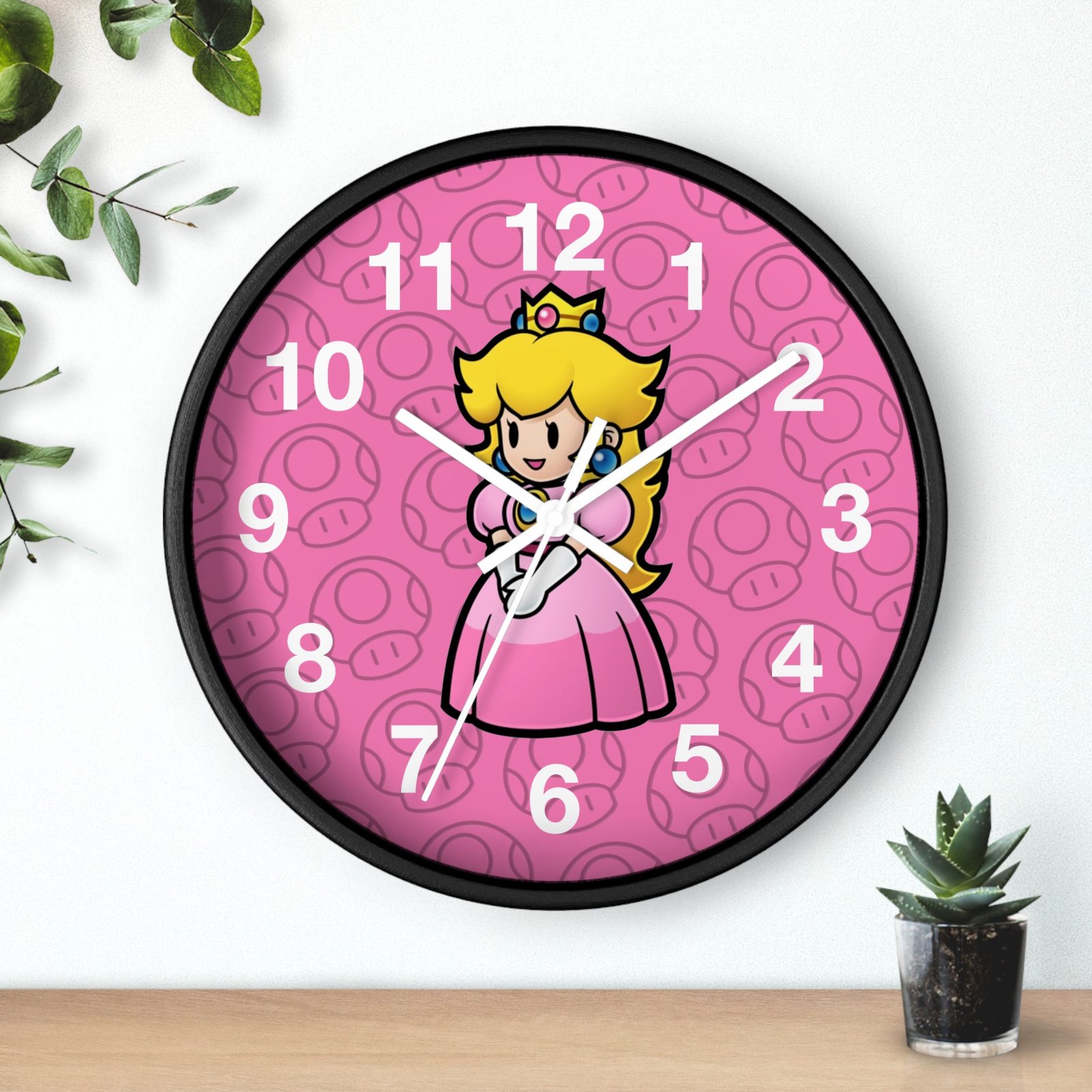 Princes Peach (Paper Mario Inspired) Wall Clock - Image 6