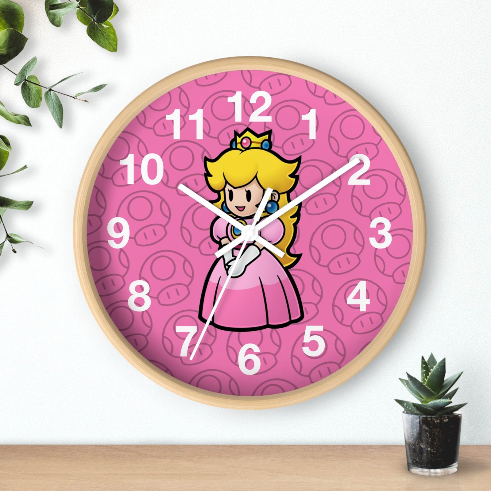 Princes Peach (Paper Mario Inspired) Wall Clock - Image 18