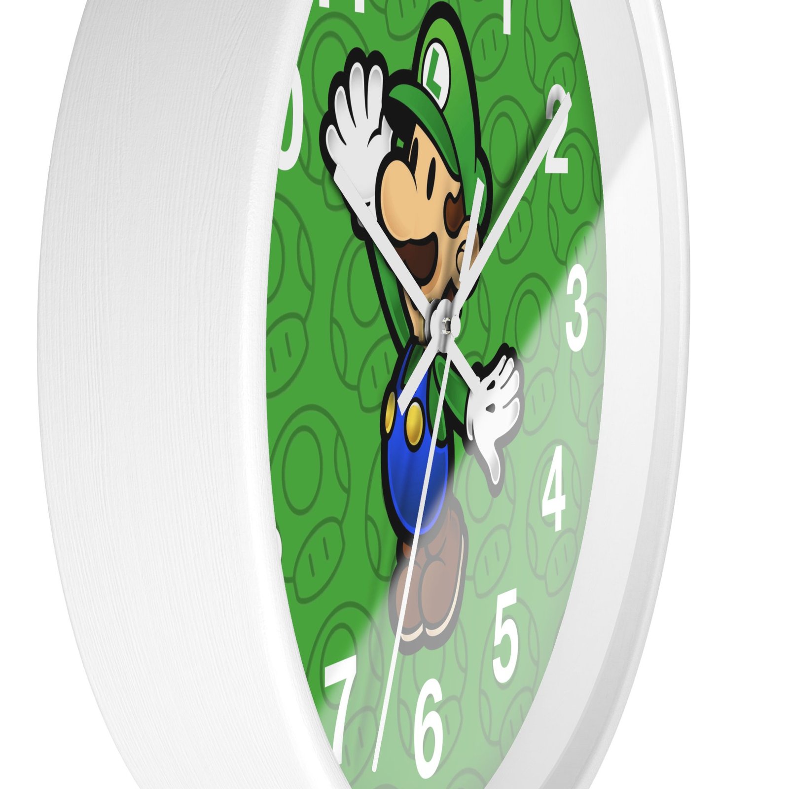 Luigi (Paper Mario Inspired) Wall Clock - Image 11