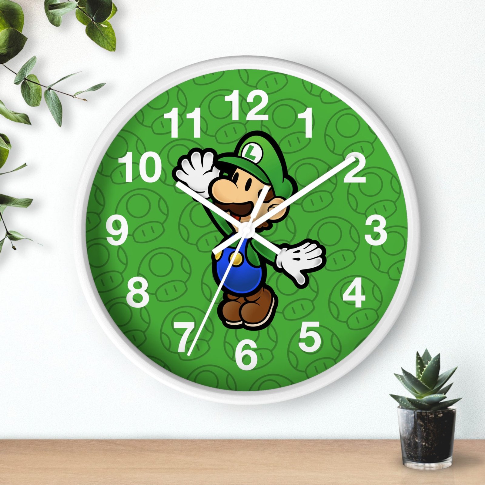 Luigi (Paper Mario Inspired) Wall Clock - Image 12