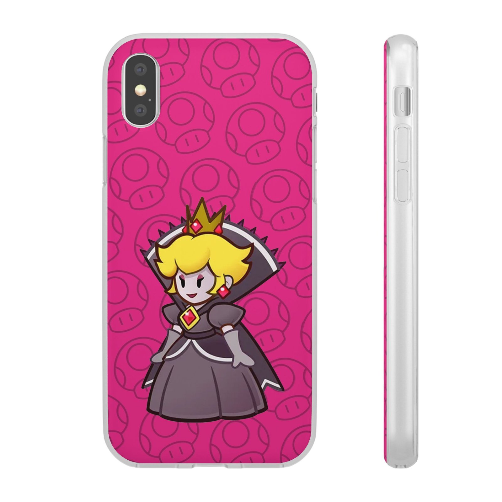 Dark Princess Peach (Paper Mario Inspired Phone Case) - Image 8