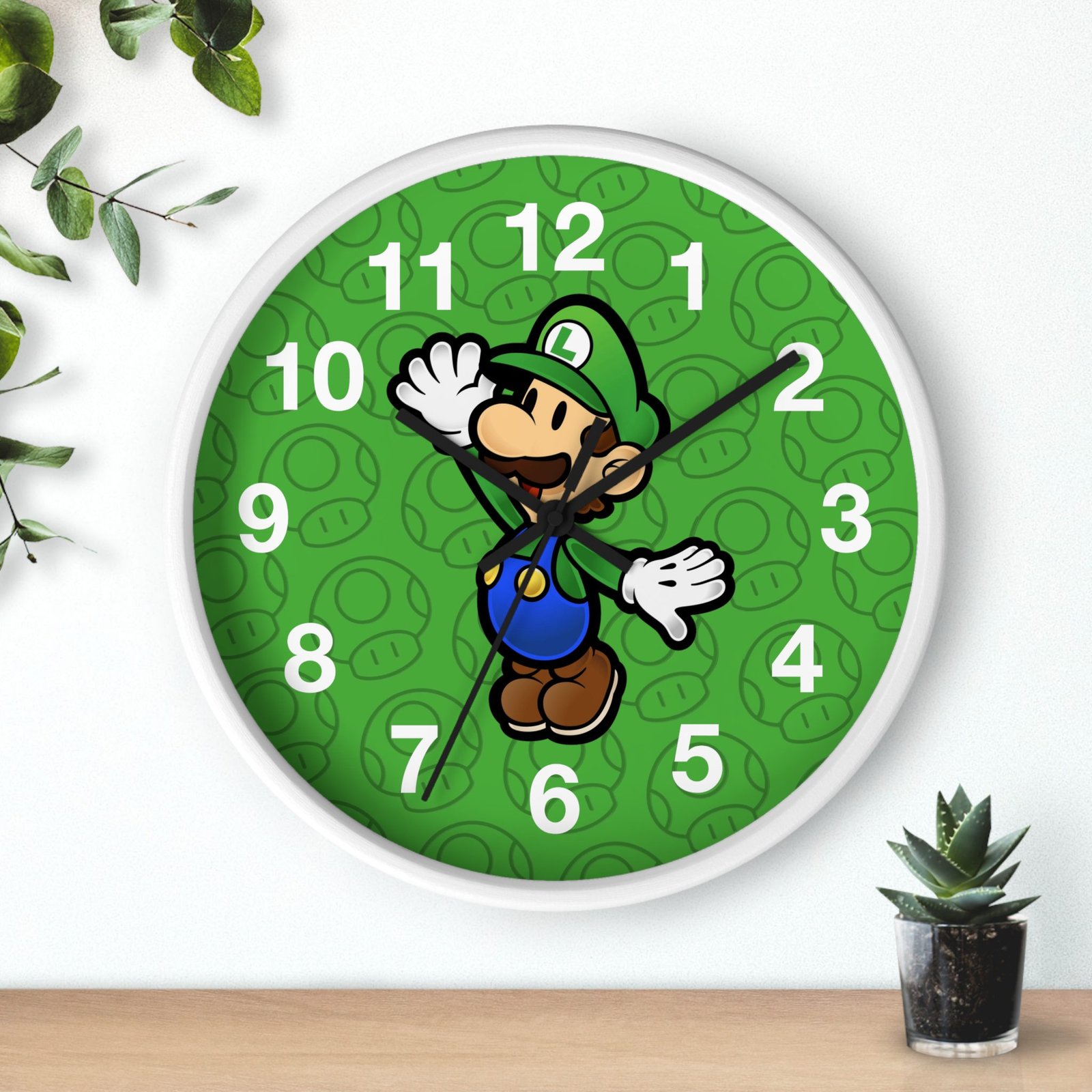 Luigi (Paper Mario Inspired) Wall Clock - Image 9