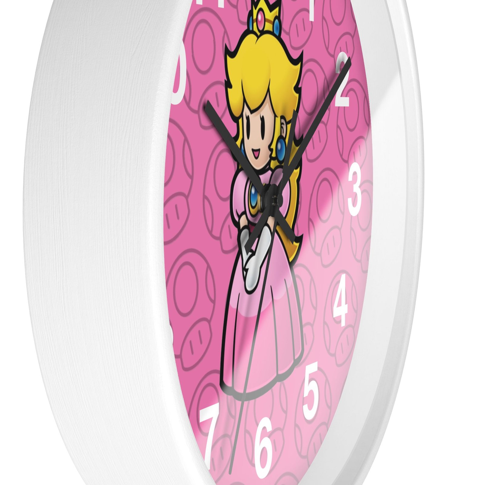 Princes Peach (Paper Mario Inspired) Wall Clock - Image 8
