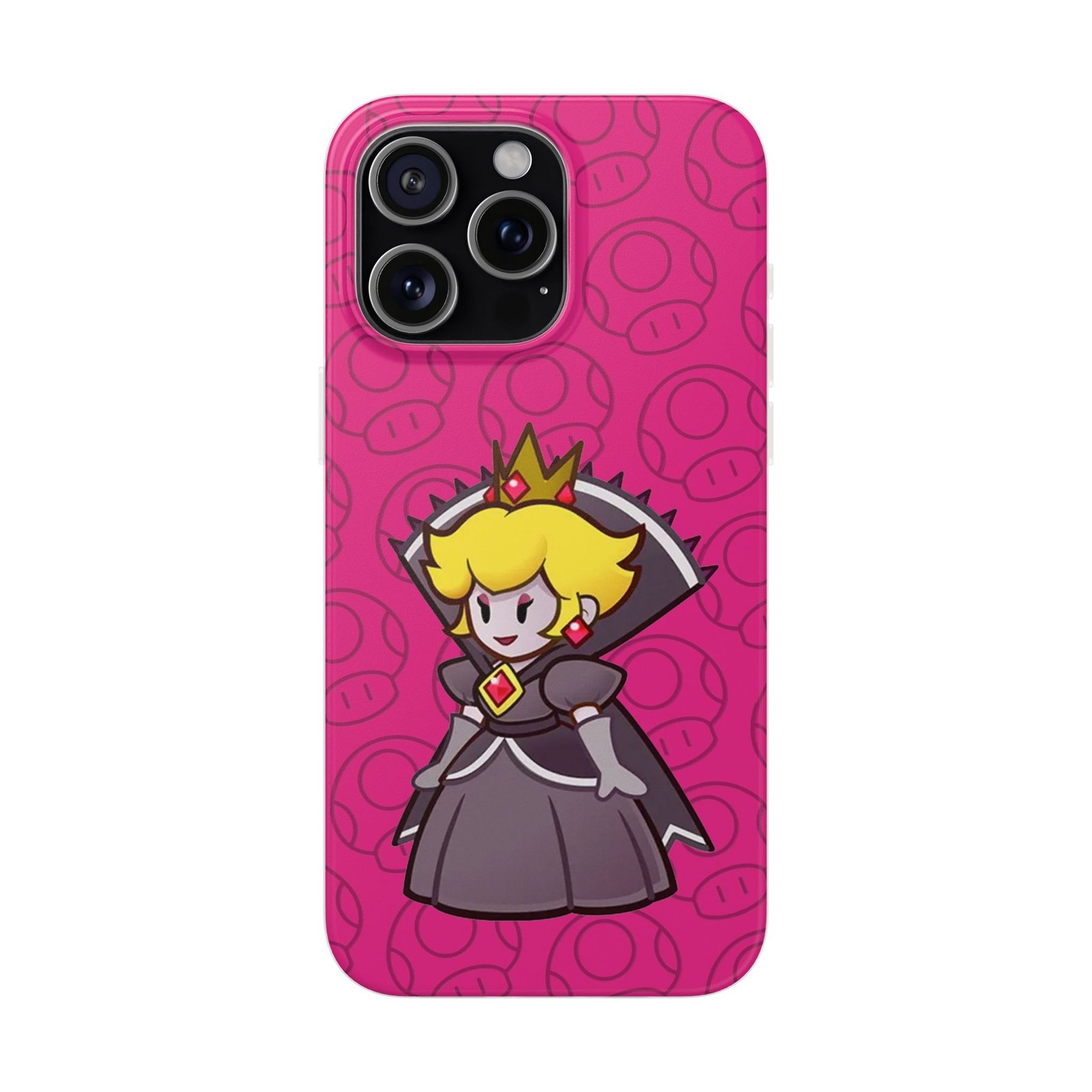 Dark Princess Peach (Paper Mario Inspired Phone Case) - Image 37