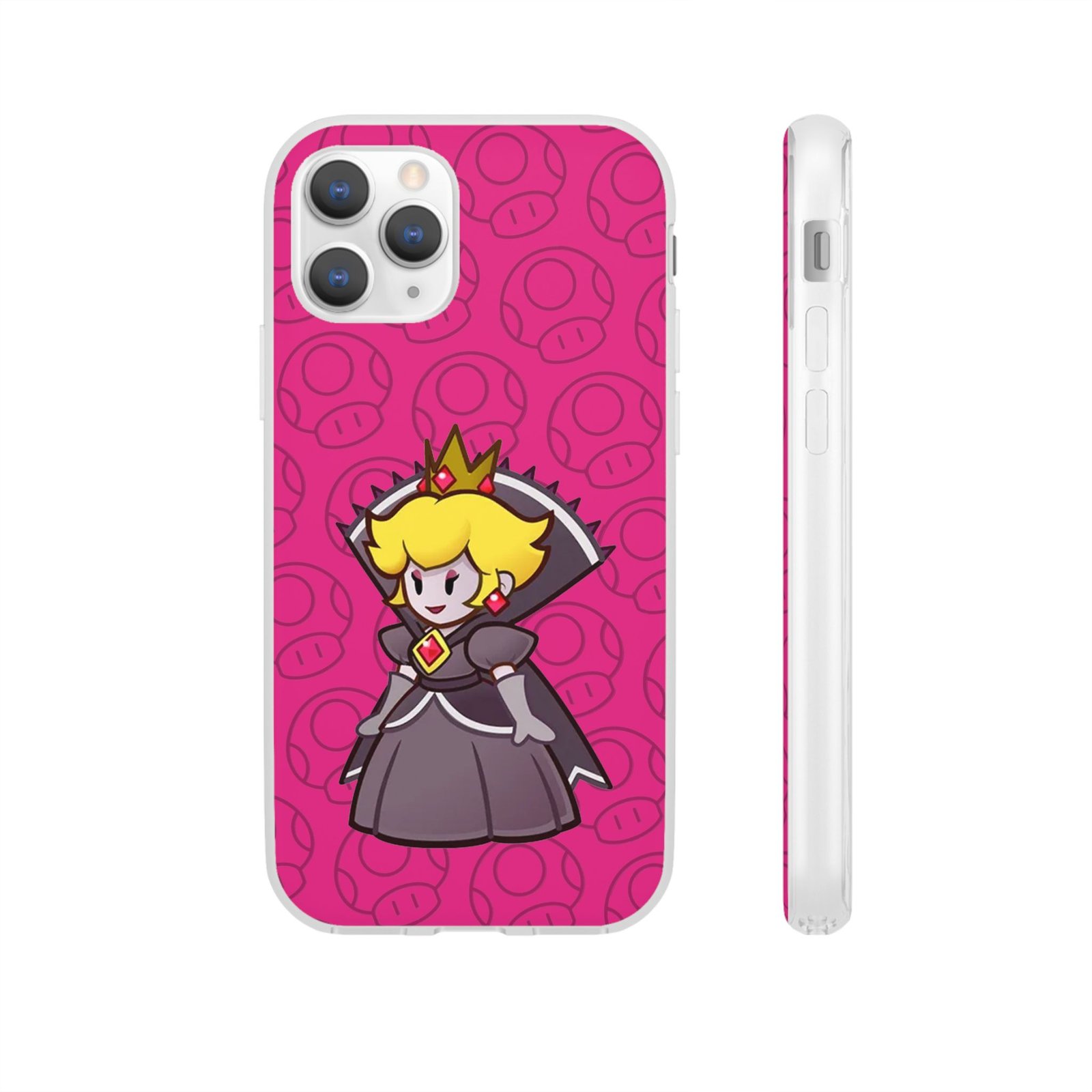 Dark Princess Peach (Paper Mario Inspired Phone Case) - Image 11