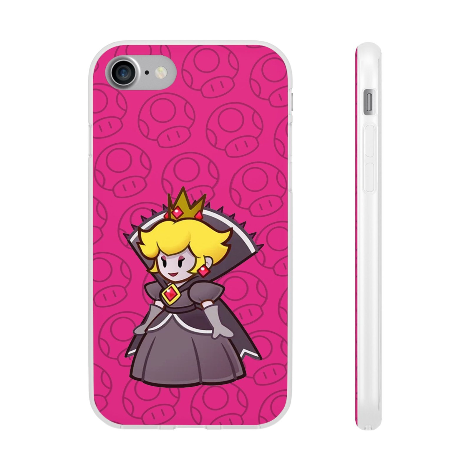 Dark Princess Peach (Paper Mario Inspired Phone Case) - Image 5