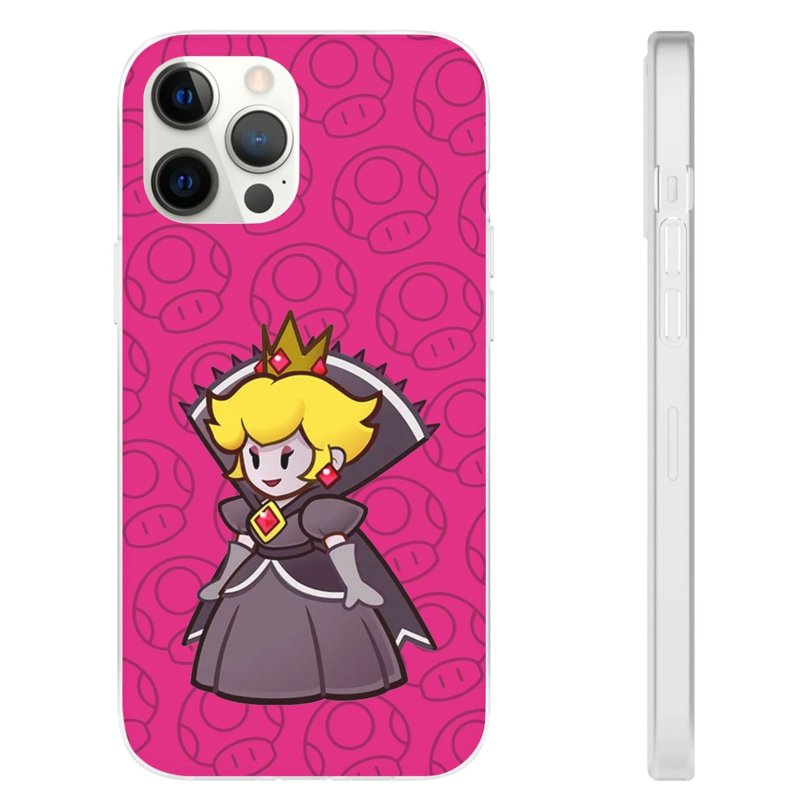 Dark Princess Peach (Paper Mario Inspired Phone Case) - Image 16