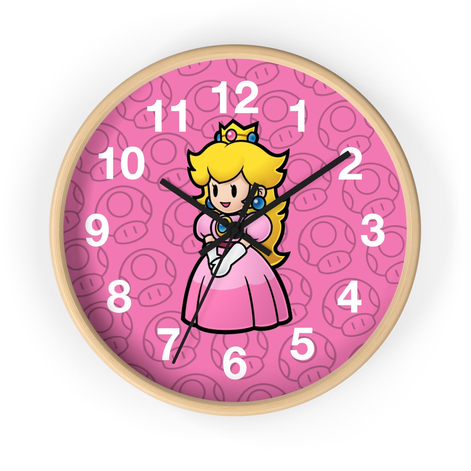 Princes Peach (Paper Mario Inspired) Wall Clock - Image 13