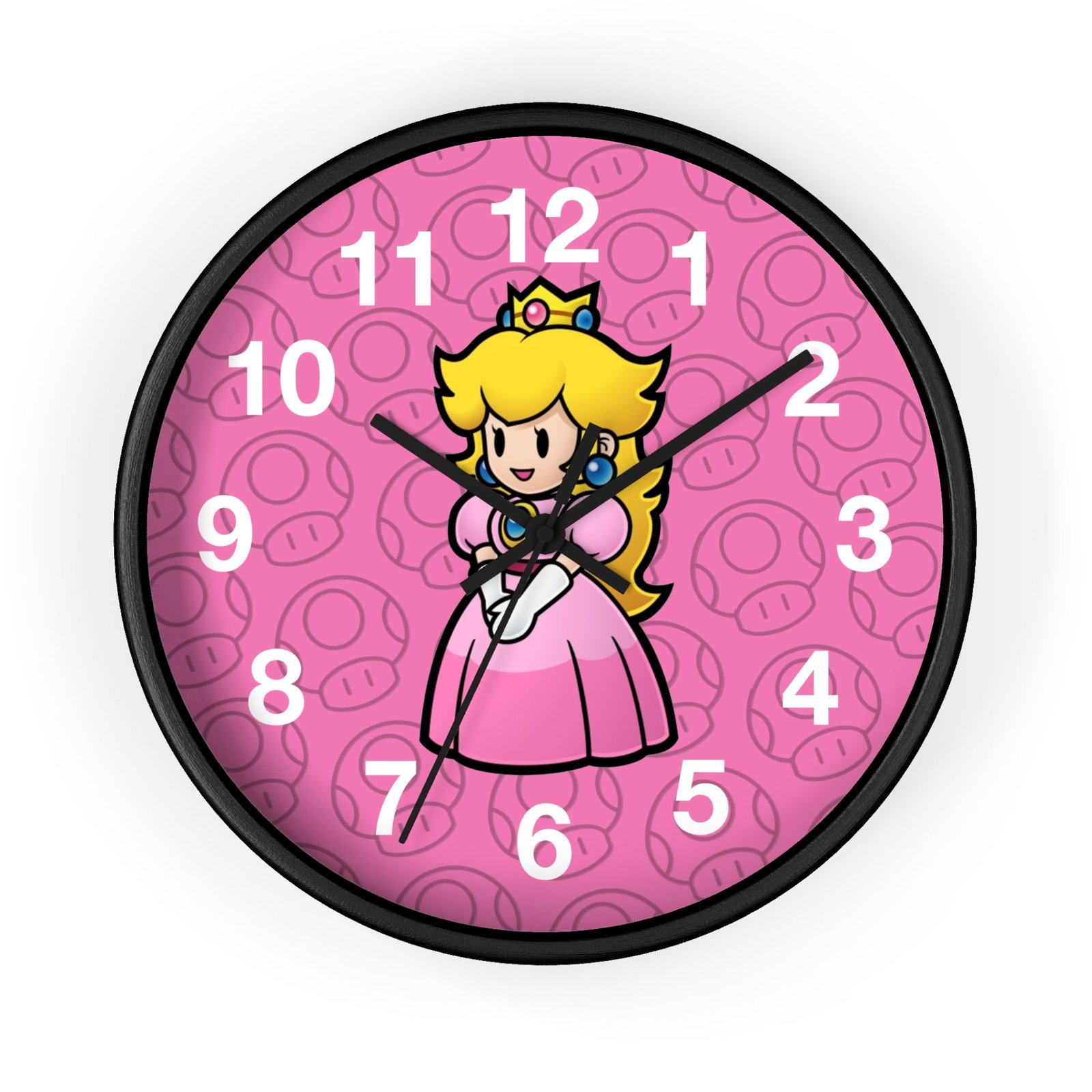 Princes Peach (Paper Mario Inspired) Wall Clock