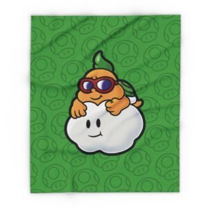 Lakilester Fleece Blanket Inspired by Paper Mario