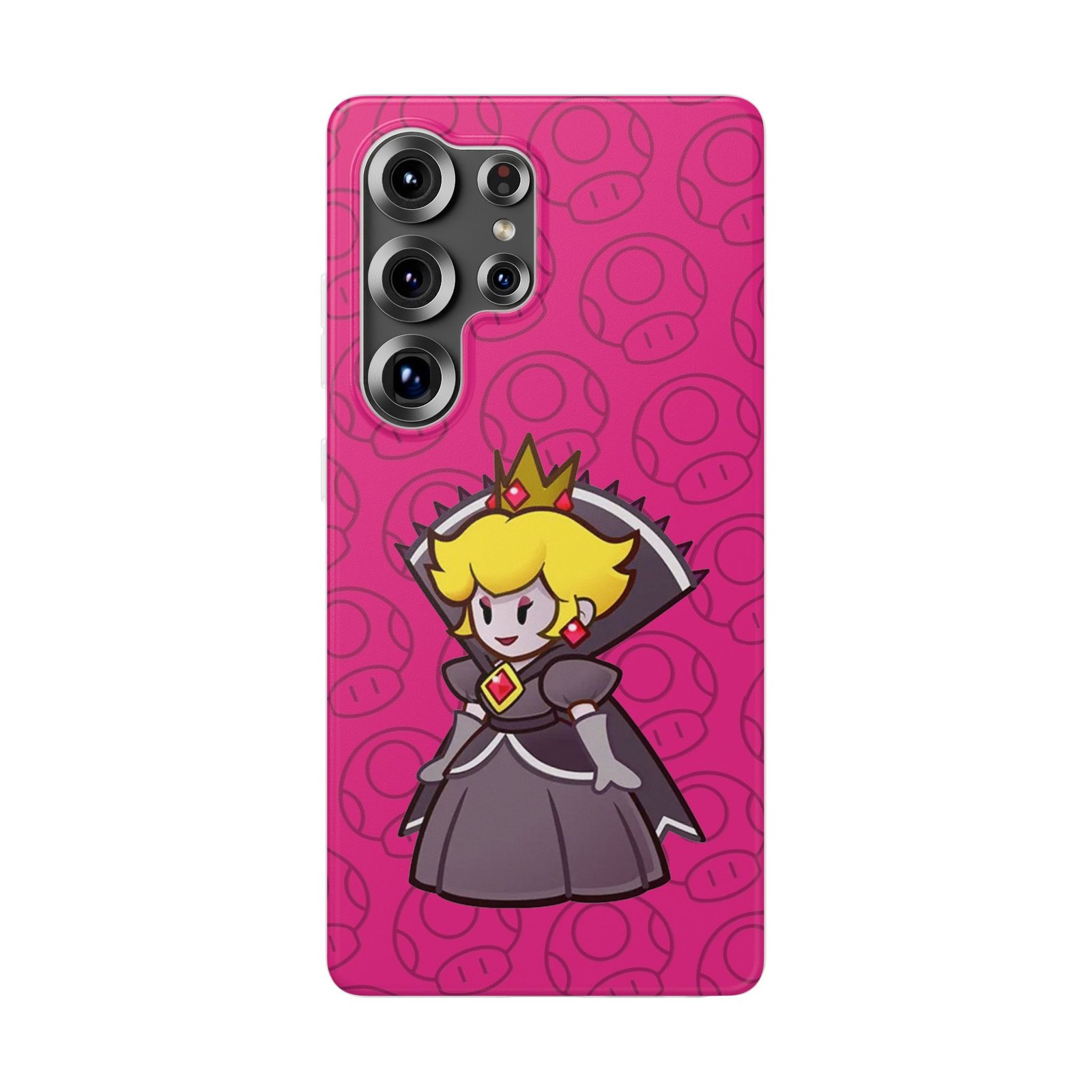 Dark Princess Peach (Paper Mario Inspired Phone Case)