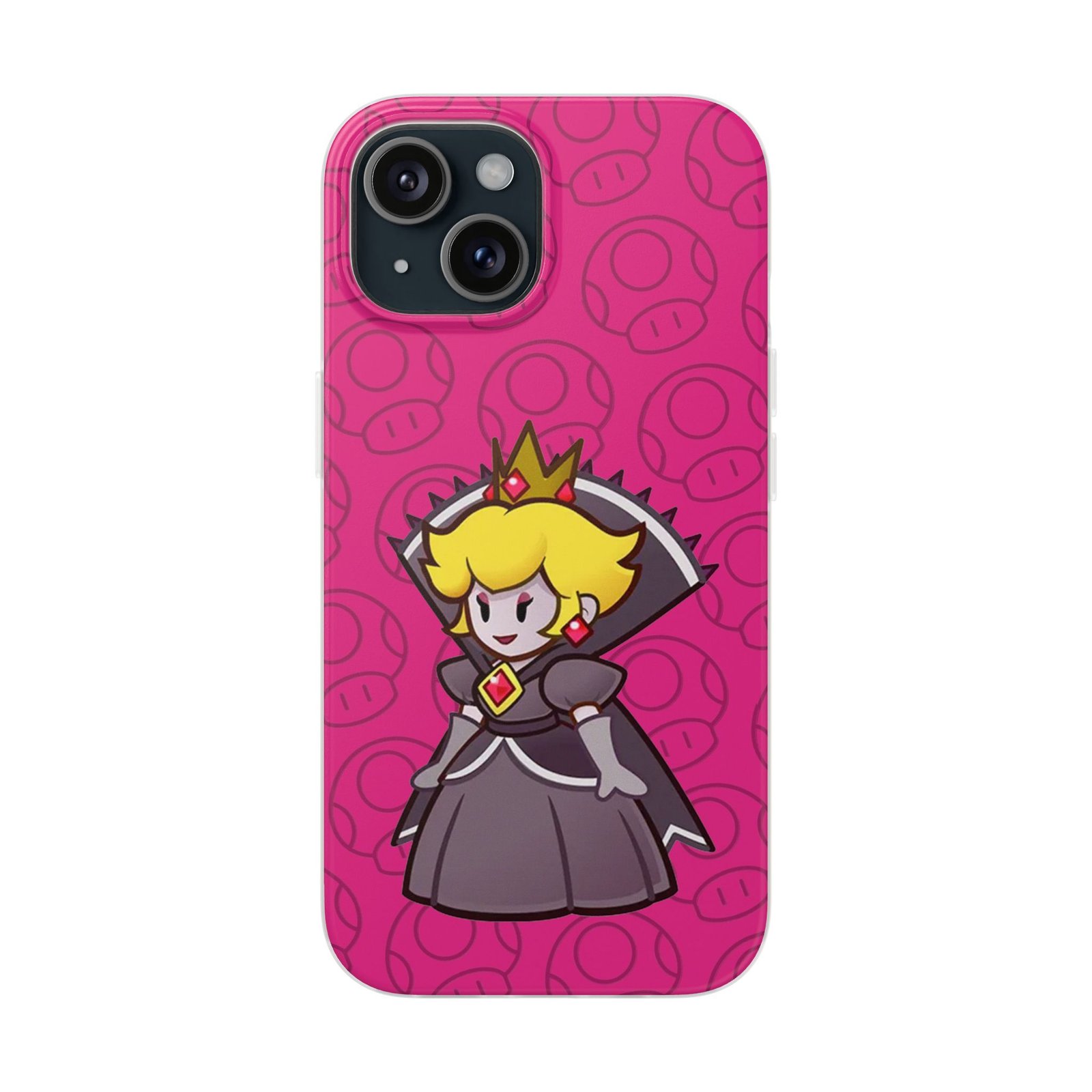 Dark Princess Peach (Paper Mario Inspired Phone Case) - Image 34