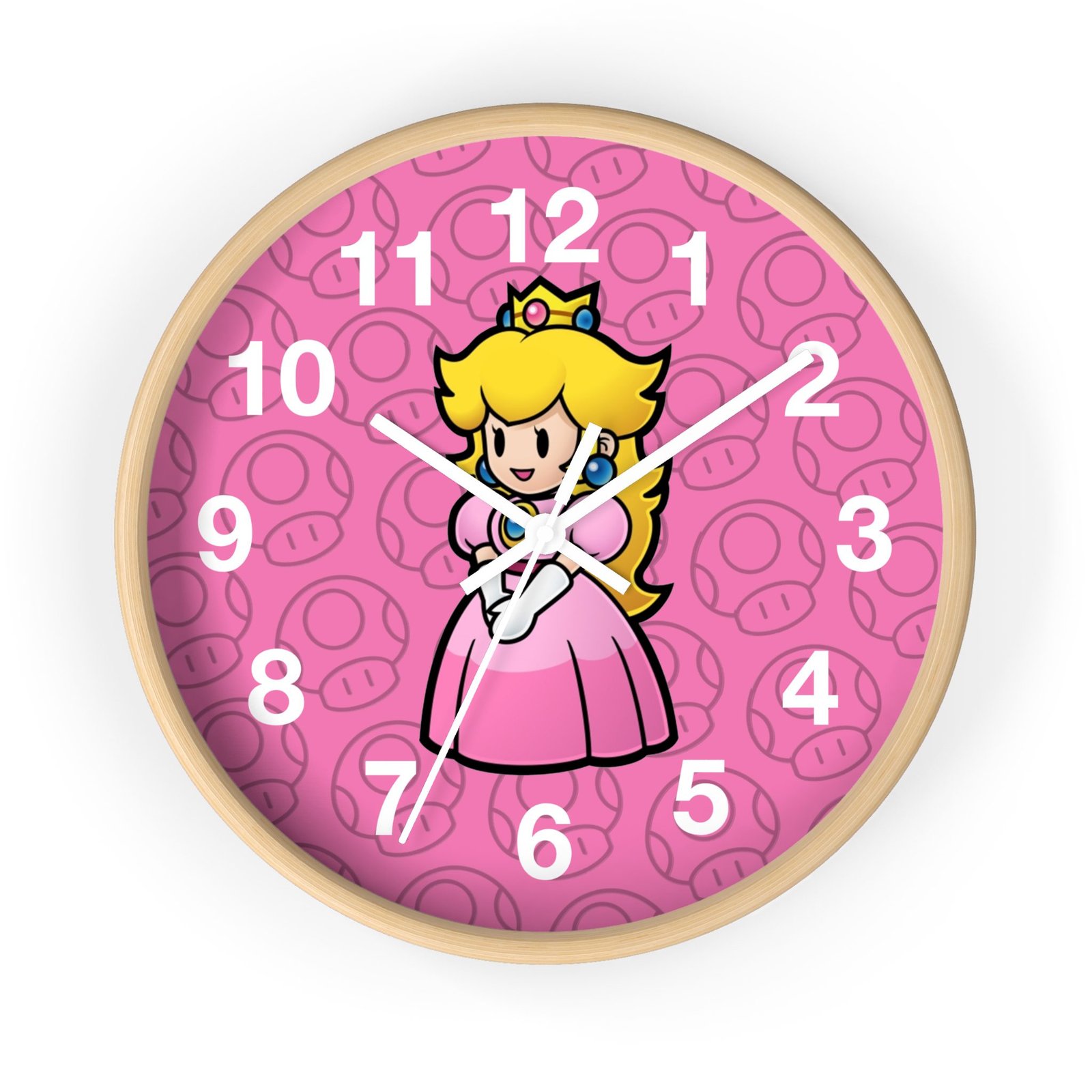 Princes Peach (Paper Mario Inspired) Wall Clock - Image 16