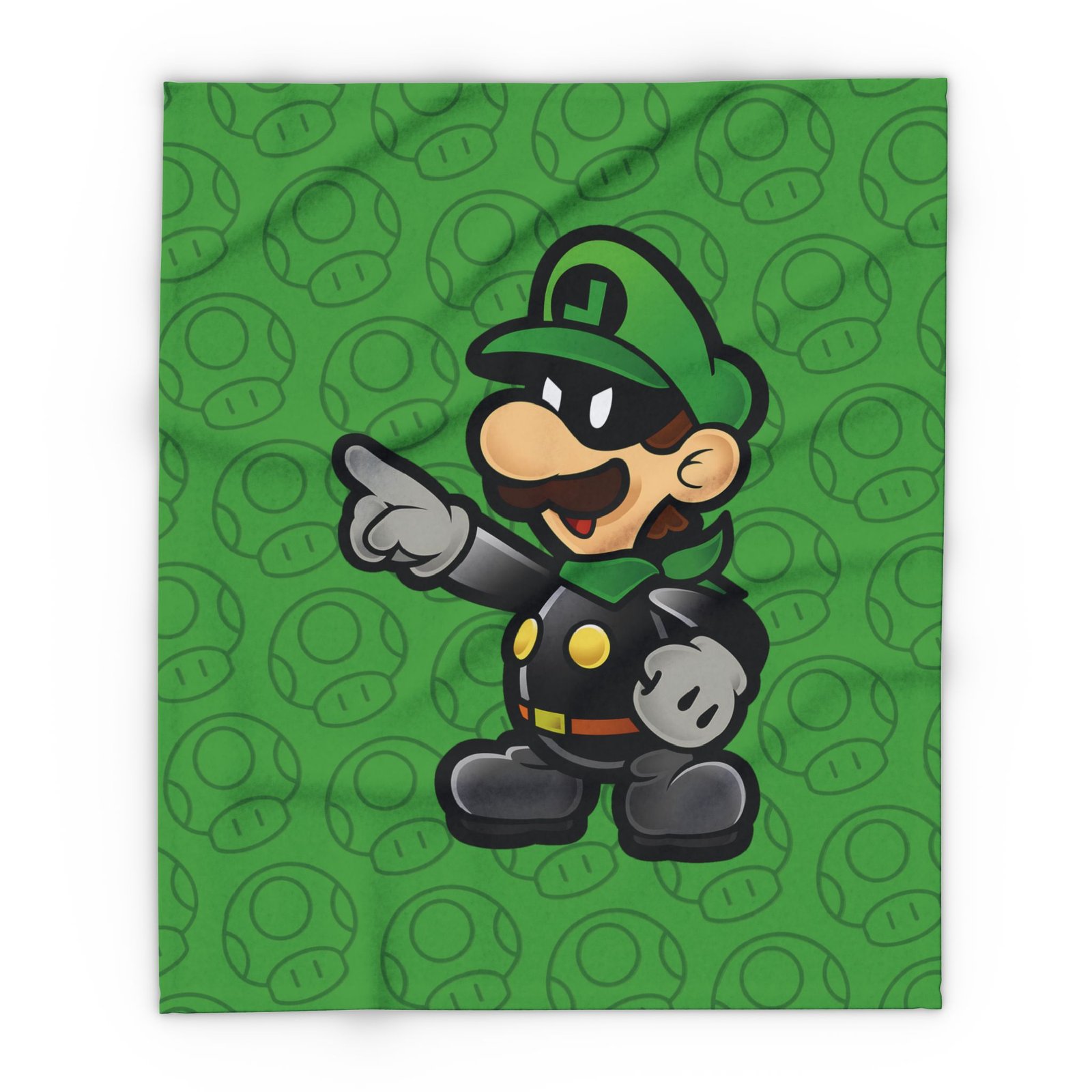 Mr.L Fleece Blanket Inspired by Paper Mario