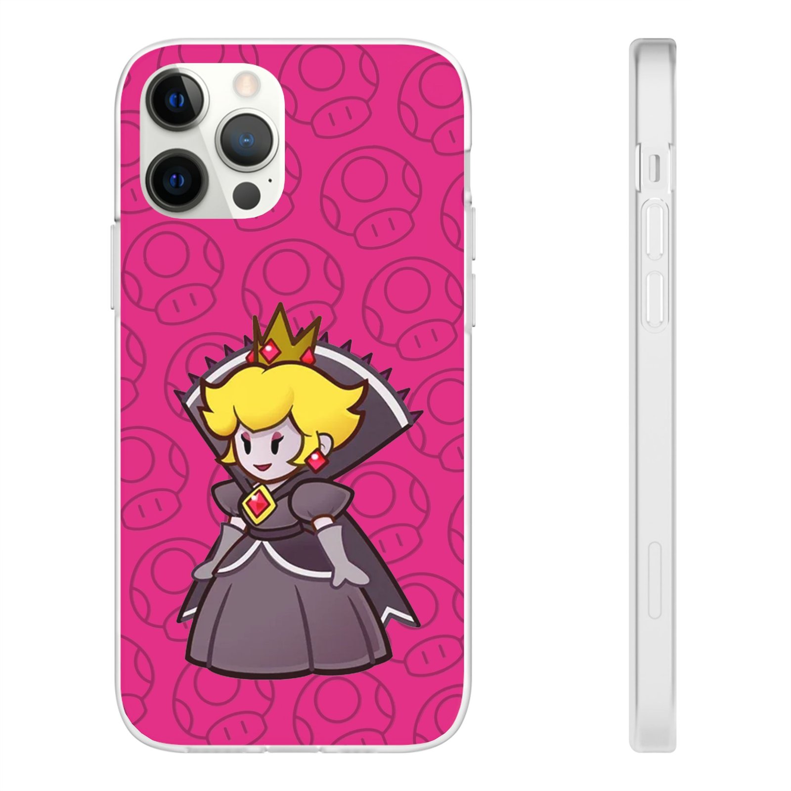 Dark Princess Peach (Paper Mario Inspired Phone Case) - Image 15